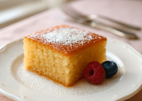 Greek Semolina Cake (Ravani)
