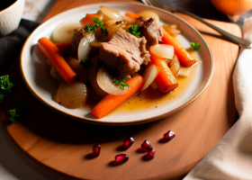 Braised Pork with Caramelized Onions and Carrots