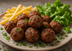 Fluffy Greek Beef Meatballs (Keftedes)