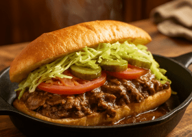 New Orleans-Style Roast Beef Po' Boy