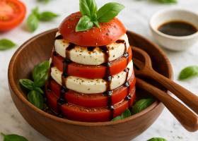 Layered Caprese Tower