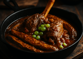 Persian Lamb and Eggplant Stew with Sour Grapes (Khoresht-e Bademjan)