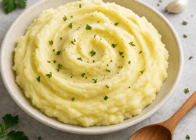 Silky Garlic-Infused Mashed Potatoes
