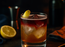 New York Sour: Rye Whiskey & Red Wine Float