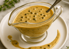French-Style Green Peppercorn Pan Sauce