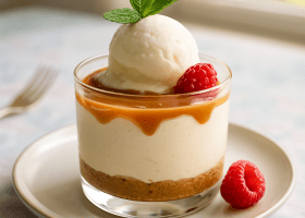 No-Bake Salted Caramel Cheesecake Cups