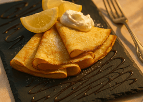 Classic French Butter Crepes with Lemon & Sugar