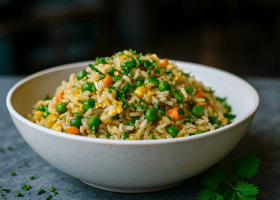 Quick Chinese-Style Vegetable Fried Rice