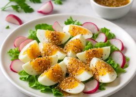 Egg Salad with Exotic Soy-Ginger Vinaigrette