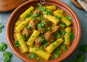 Moroccan Bottle Gourd Tagine