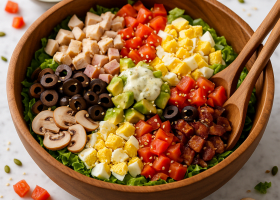 Classic Cobb Salad with Avocado Ranch Dressing