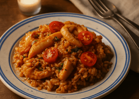 Asia Minor-Style Cuttlefish with Rice