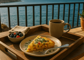 Mediterranean Seafood Frittata