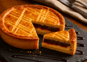 Basque Cherry and Custard Tart