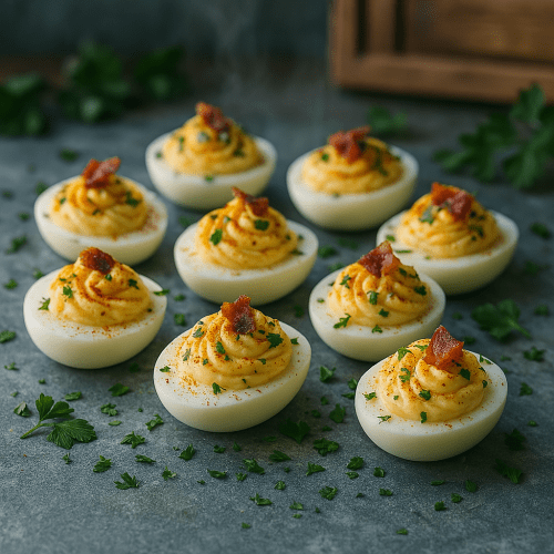 Image for Creamy Butter-Infused Deviled Eggs
