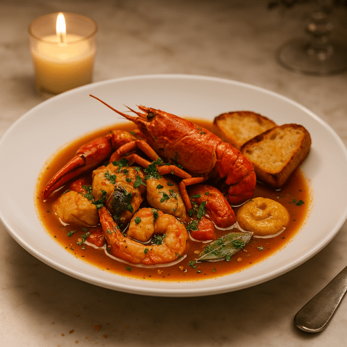 Image for Provençal Bouillabaisse with Rouille and Croûtons