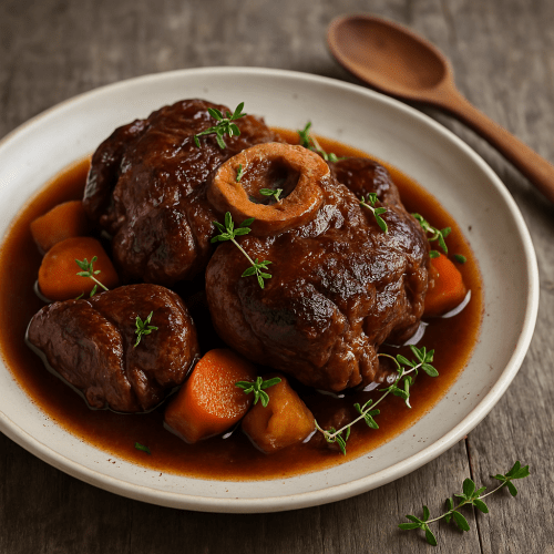 Image for Braised Veal Shank with Mavrodaphne and Thyme