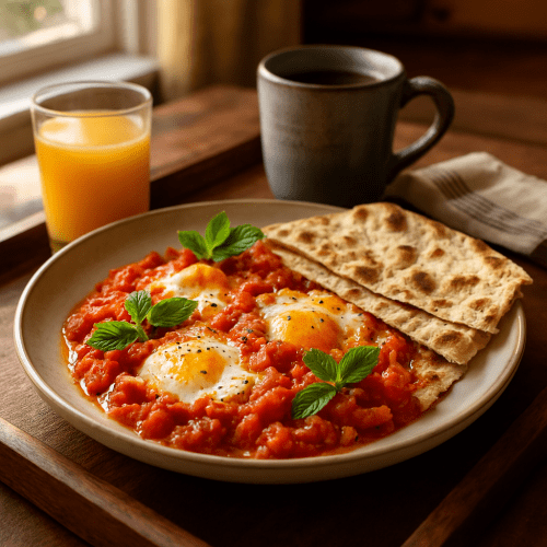 Image for Persian Tomato and Egg Skillet (Omlet-e Gojeh Farangi)