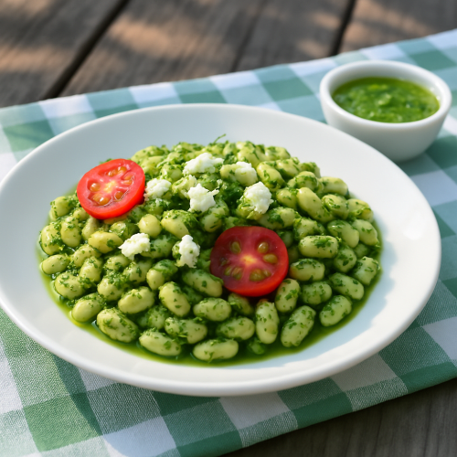 Image for White Bean Salad with Basil Pesto