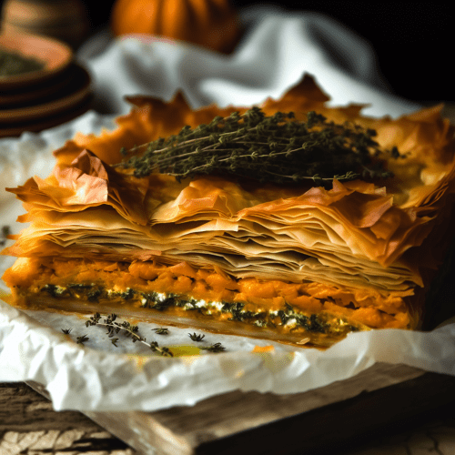 Image for Rustic Pumpkin Phyllo Pie