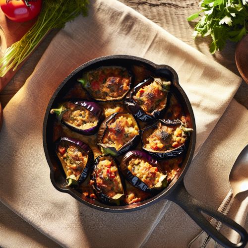 Image for Imam Bayildi – Stuffed Eggplants