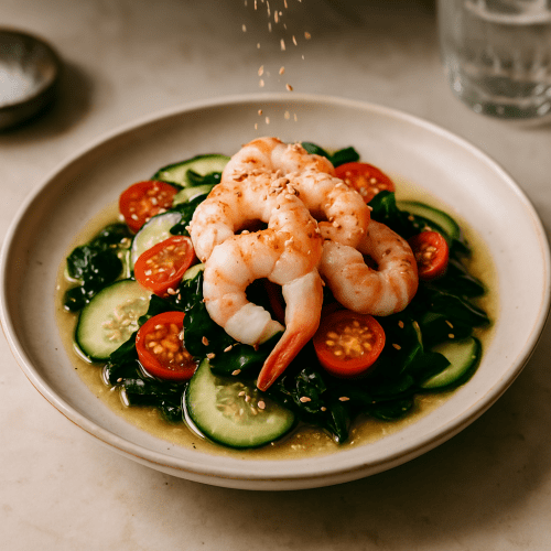 Image for Chilled Japanese Sunomono Shrimp Salad