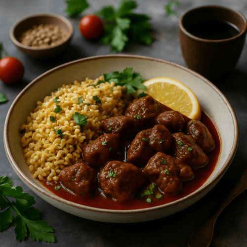Image for Cypriot Afelia – Pork Braised in Red Wine and Coriander
