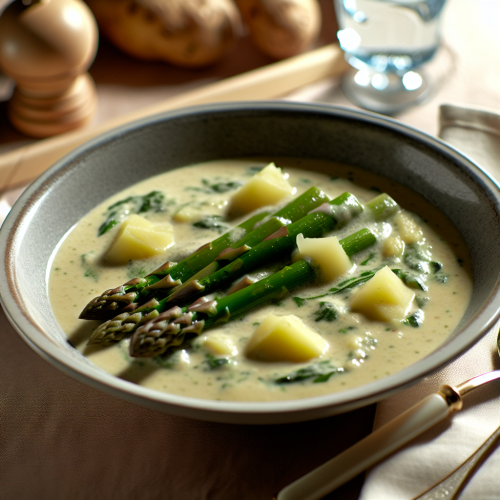 Image for Creamy Asparagus and Potato Soup
