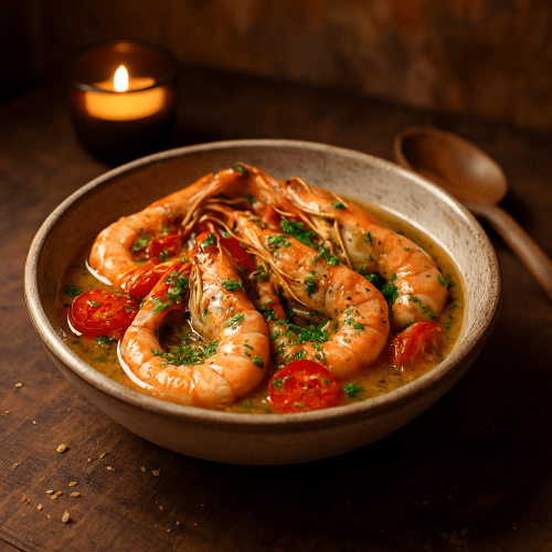 Image for Greek Wine-Poached Shrimp