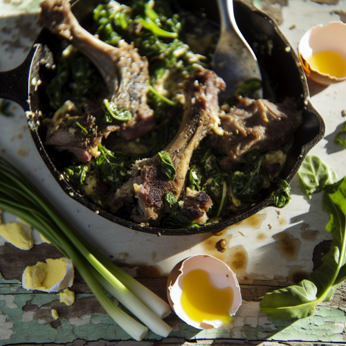 Image for Herbed Goat Fricassee with Seasonal Greens