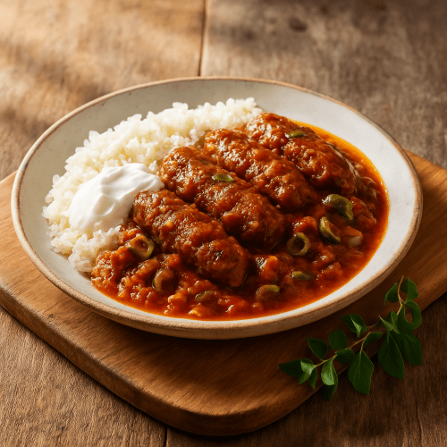 Image for Smyrna-Style Soutzoukakia in Tomato Sauce