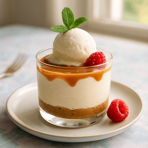 Image for No-Bake Salted Caramel Cheesecake Cups