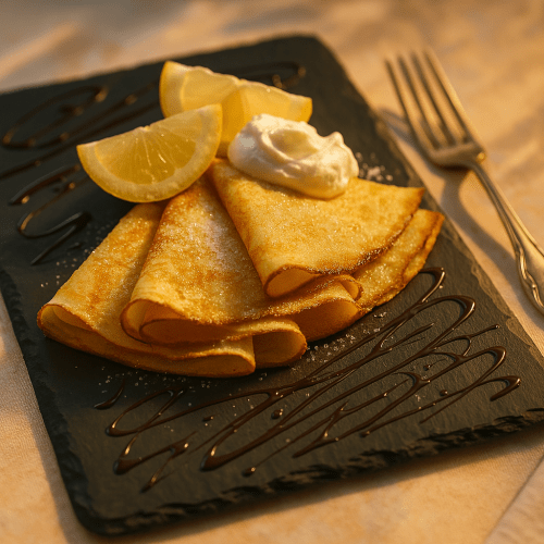 Image for Classic French Butter Crepes with Lemon & Sugar