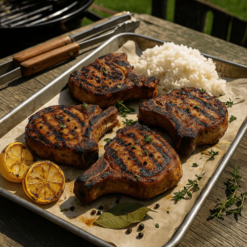 Image for Filipino Adobo–Grilled Pork Chops