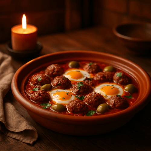 Image for Moroccan Kefta Tagine with Tomato Sauce