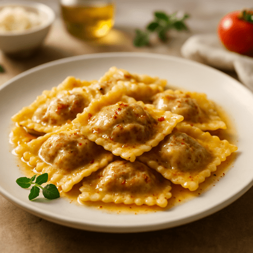 Image for Traditional Greek Meat-Filled Ravioli