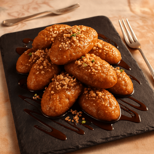 Image for Classic Greek Melomakarona with Honey Syrup