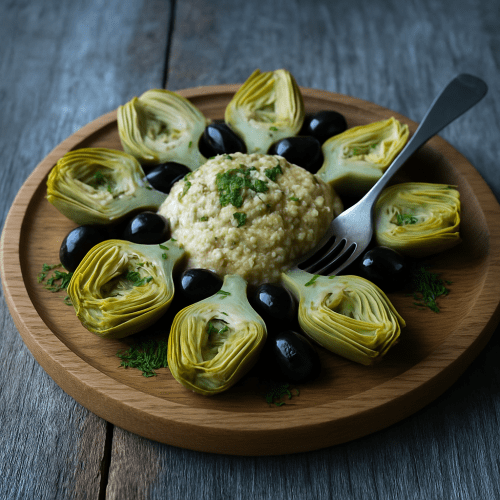 Image for Artichokes with Walnut Skordalia