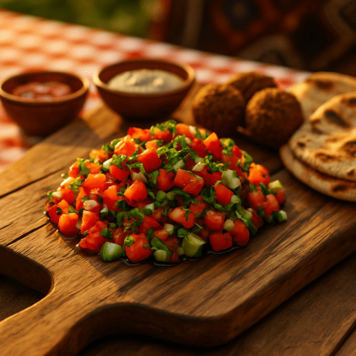 Image for Palestinian Farmers' Salad (Salata Falahiyeh)