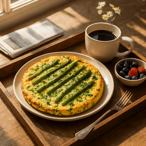 Image for Baked Asparagus and Yogurt Omelette