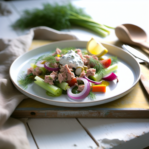 Image for Mediterranean Tuna Salad with Labneh