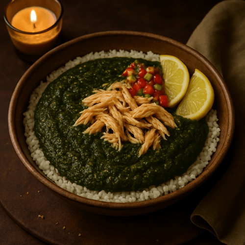 Image for Egyptian Molokhia with Shredded Chicken