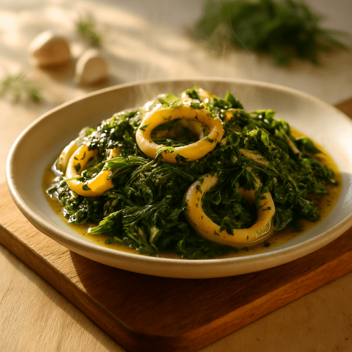 Image for Calamari with Spinach and Dill