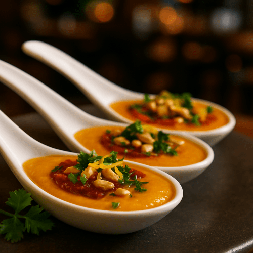 Image for Spiced Carrot and Ginger Soup with Harissa