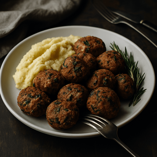 Image for Polítika Keftedakia – Greek Bulgur and Mint Meatballs