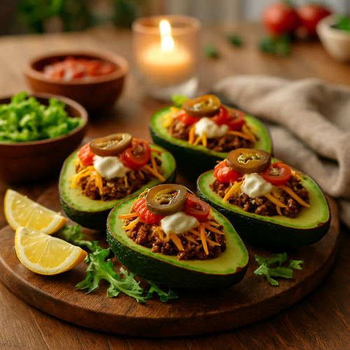 Image for Keto Avocado Taco Boats