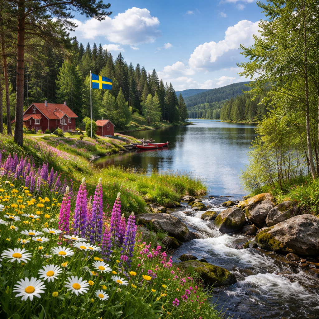 طبیعت زیبای سوئد و تابستانی که پیش روی است