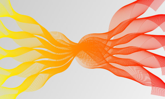 Abstract wave design coloring page