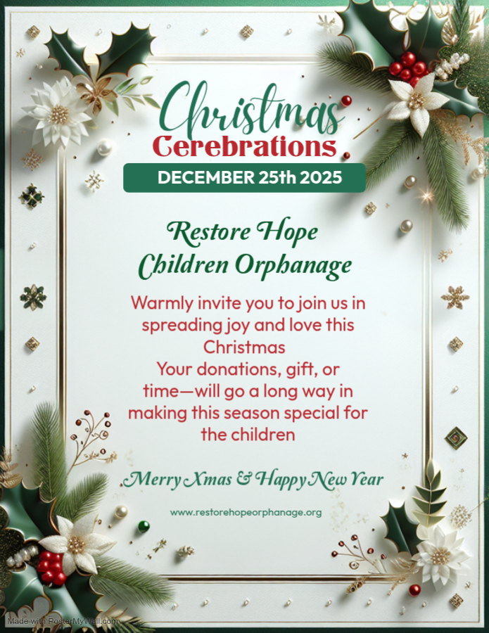 Restore Hope Chidren Orphanage Christmas Cerebration