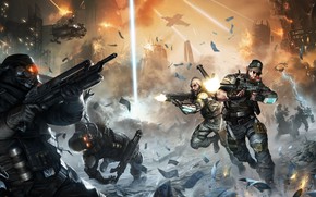 Обои killzone, helghast, killzone 2